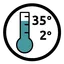 Verwerkingstemperatuur  2 - 35°C