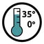 Verwerkingstemperatuur  0 - 35°C