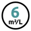 Rendement tot 6 m2 / liter