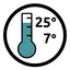 Verwerkingstemperatuur 7 - 25 °C