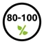 80 - 100% Biobased