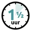 Kleefvrij na 1 uur 30 min