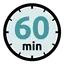 Stofdroog na 60 min