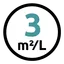 Rendement tot 3 m2 / liter