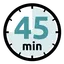 Stofdroog na 45 min