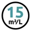 Rendement tot 15 m2 / liter