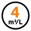 Rendement tot 4 m2 / liter