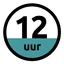 Uitgehard na 12 uur