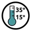 Verwerkingstemperatuur  15 - 35°C