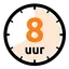Stofdroog na 8 uur