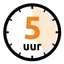 Stofdroog na 5 uur