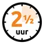 Stofdroog na 2 uur 30 min